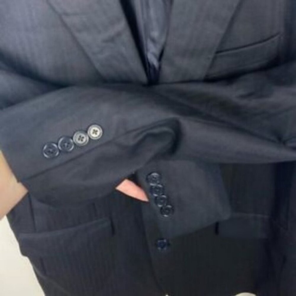 Brooks Brothers 1818 Madison Navy Blue 100% Wool Blazer Size 42R 36W Sports Coat - Picture 11 of 11